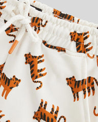 MONOPRIX OFF WHITE  TIGER PRINTED SHORTS