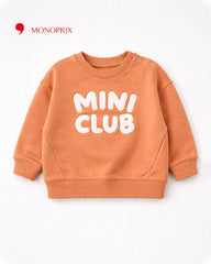 MONOPRIX ORANGE MINI CLUB SWEATSHIRT