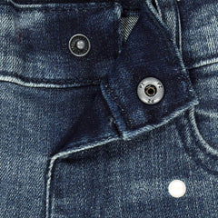 MOTHERCARE BLUE GIRLS DENIM JEANS WITH PEARLS
