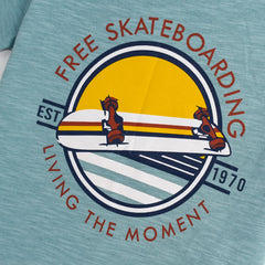 MOTHERCARE GREEN SKATERBOARD T-SHIRT