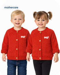 MOTHERCARE RED KNITTED CARDIGAN