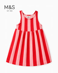 M&S CANDY STRIPED SUMMER DRESS