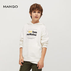 MANGO WHITE ART HAS NO RULES HOODIE