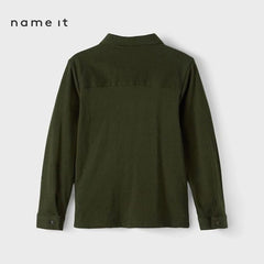 NAME IT DARK GREEN JERSEY SHIRT
