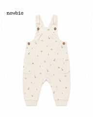 NEWBIE BABY DINOSAUR PRINT DUNGAREE ROMPER