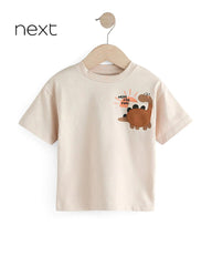 NEXT BEIGE HERE FOR FUN SHORT SLEEVE T-SHIRT