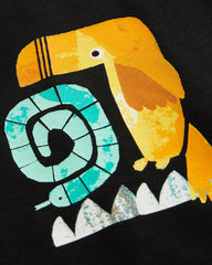 NEXT BLACK PARROT PRINTED T-SHIRT