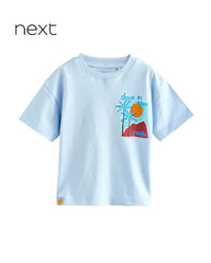 NEXT BLUE BACK PRINT SHORT SLEEVE T-SHIRT