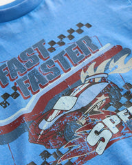 NEXT BLUE CAR GRAPHIC SHORT SLEEVE T-SHIRT