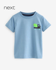 NEXT BLUE SHORT SLEEVE PRINT T-SHIRT