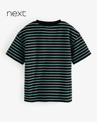 NEXT BLUE STRIPED SHORT SLEEVE T-SHIRT