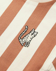 NEXT BROWN STRIPED SHORT SLEEVE T-SHIRT