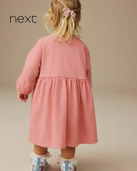 NEXT BUNNY PINK LONG SLEEVE DRESS