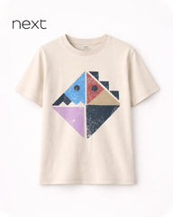 NEXT CREAM GRAPHIC PRINT SHORT SLEEVE T-SHIRT