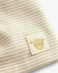 NEXT CREAM LONG SLEEVE COW DRESS