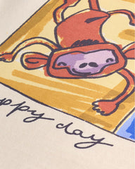 NEXT ECRU SAFARI ANIMAL GRAPHIC PRINT COTTON T-SHIRT