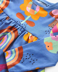 NEXT GIRLS LONG SLEEVE UNICORN JERSEY DRESS