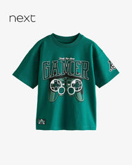 NEXT GREEN GAMER SHORT SLEEVE T-SHIRT
