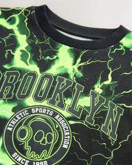 NEXT GREEN LIGHTNING ALL OVER PRINT T-SHIRT