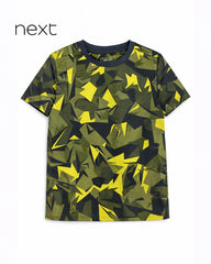 NEXT GREEN PATTERNED SHORT SLEEVE T-SHIRT