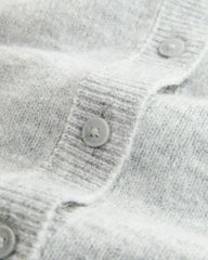 NEXT GREY BUTTON UP DROP SHOULDER SWEATER