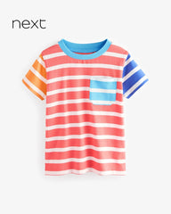 NEXT HOTCHPOTCH SHORT SLEEVE STRIPE T-SHIRT