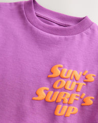 NEXT MAGENTA PINK SHORT SLEEVE SURF'S UP T-SHIRT
