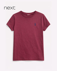 NEXT MAROON STAG SHORT SLEEVE T-SHIRT