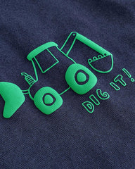 NEXT NAVY BLUE TRACTOR LONG SLEEVE T-SHIRT