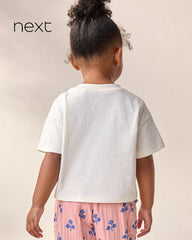 NEXT OFF WHITE FLORAL GRAPHIC T-SHIRT