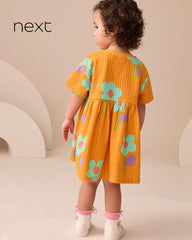 NEXT ORANGE JERSEY SUMMER DRESS