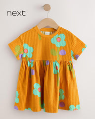 NEXT ORANGE JERSEY SUMMER DRESS
