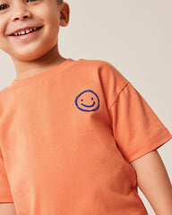 NEXT ORANGE SMILE FACE SHORT SLEEVE T-SHIRT
