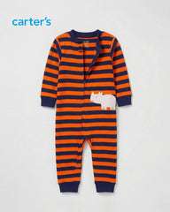 NEXT ORANGE & NAVY STRIPED RHINO ROMPER