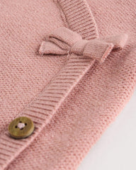 NEXT PINK BABY KNITTED WRAP SWEATER