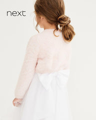 NEXT PINK FLUFFY SHRUG CARDIGAN