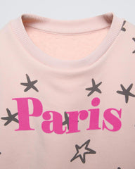 NEXT PINK PARIS PRINTED SWEATSHIRT