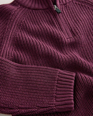 NEXT PURPLE UTILITY ZIP NEXT KNITTED JUMPER