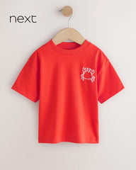 NEXT RED GRAPHIC PRINT T-SHIRT