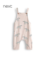 NEXT STONE ZEBRA PRINT DUNGAREE