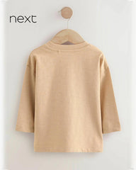 NEXT BEIGE MINI BEAR LONG SLEEVE T-SHIRT
