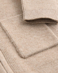 NEXT TAN BROWN ZIP FRONT KNITTED SWEATER