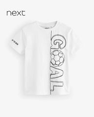 NEXT WHITE GOAL PRINTED SHORT SLEEVE T-SHIRT