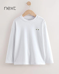 NEXT WHITE LONG SLEEVE T-SHIRT
