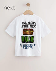 NEXT WHITE MARVEL HEROES SHORT SLEEVE T-SHIRT