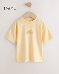 NEXT YELLOW GRAPHIC PRINT SHORT SLEEVE T-SHIRT