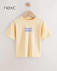 NEXT YELLOW MAMA'S BESTIE SHORT SLEEVE T-SHIRT