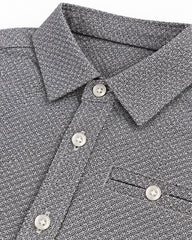 OKAIDI GREY PRINTED LONG SLEEVE SHIRT