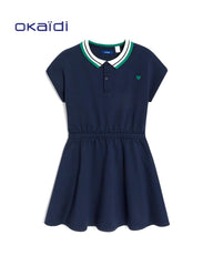 OKAIDI NAVY BLUE POLO SHIRT DRESS