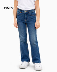 ONLY BLUE WIDE LEG DENIM JEANS